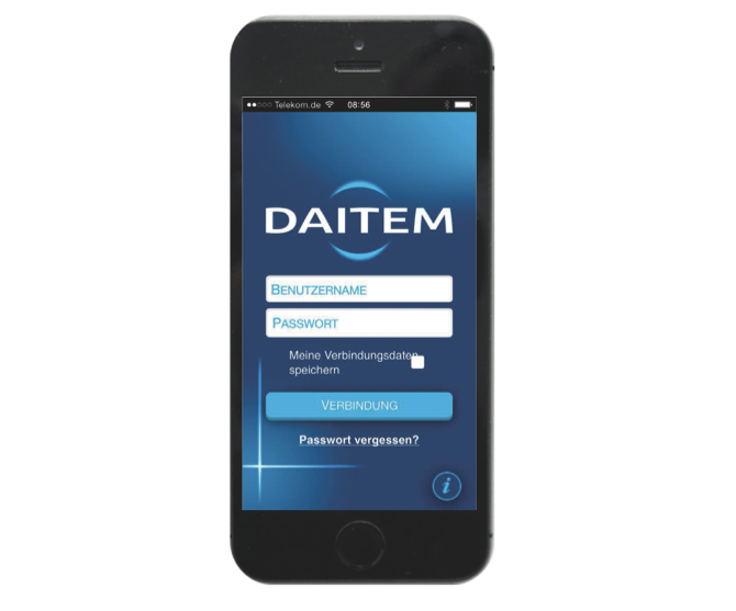 Daitem App Steuerung e-Daitem D22